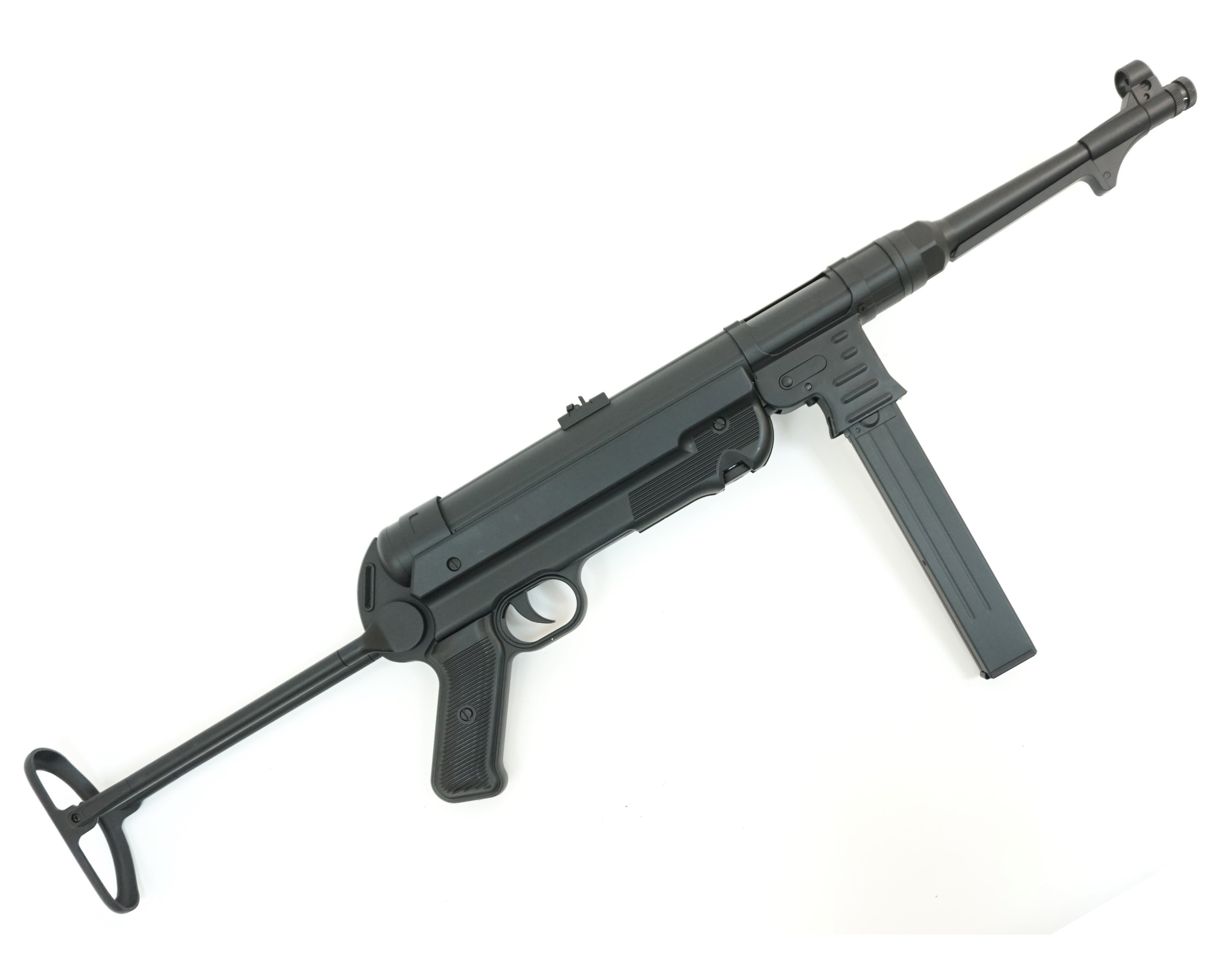Автомат страйкбольный MP-40 AGM, AEG, металл, черный пластик - MP007 black