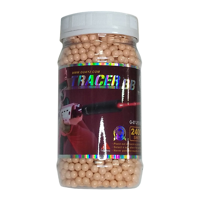 G&G Шары для страйкбола трассирующие 0,25г (красные, 2400 шт, бутылка)