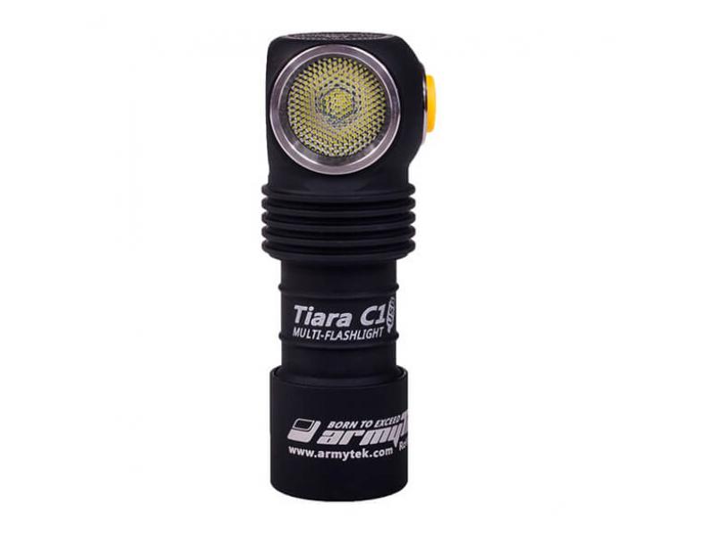 Фонарь налобный Armytek Tiara C1 XP-L Magnet USB White (Серебро)