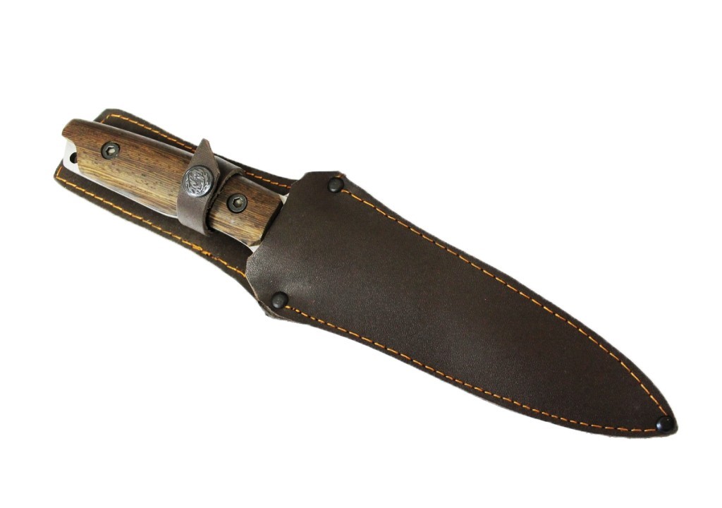 Нож Семина "Командор", сталь 65х13, рукоять ценные породы дерева
