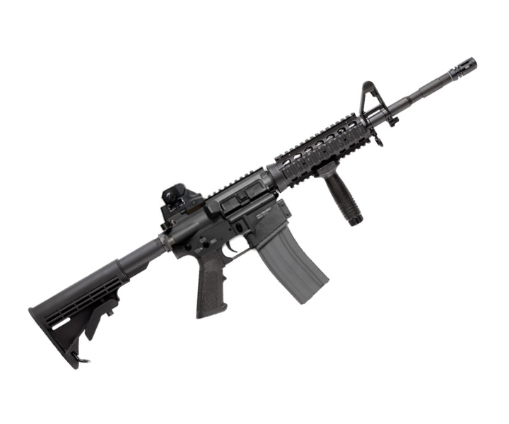 Автомат страйкбольный (G&G) TR16 R4 Carbine, body - metal (130-140 m/s) TGR-016-R4C-BBB-NCM