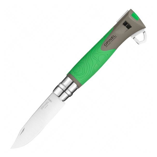 Нож Opinel №12 Explore, нерж, зеленый