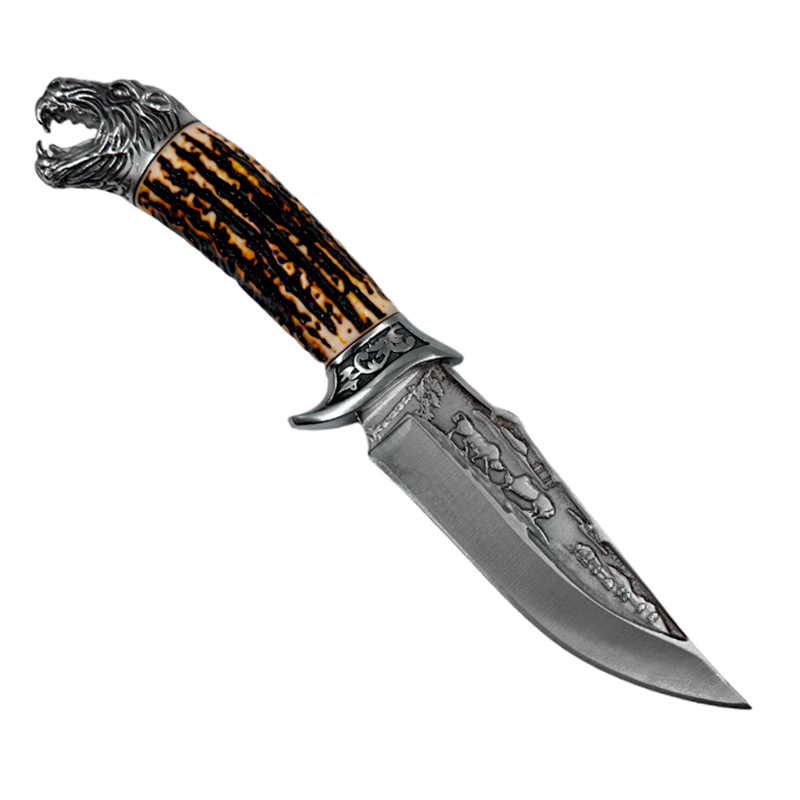 Нож "Волк" R34A, козий рог имитация