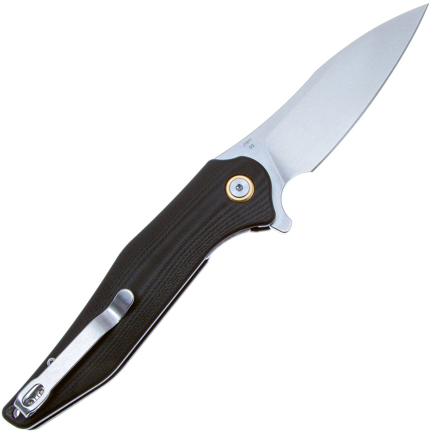 Нож CJRB Agave J1911-BKC, рукоять черная G10, D2