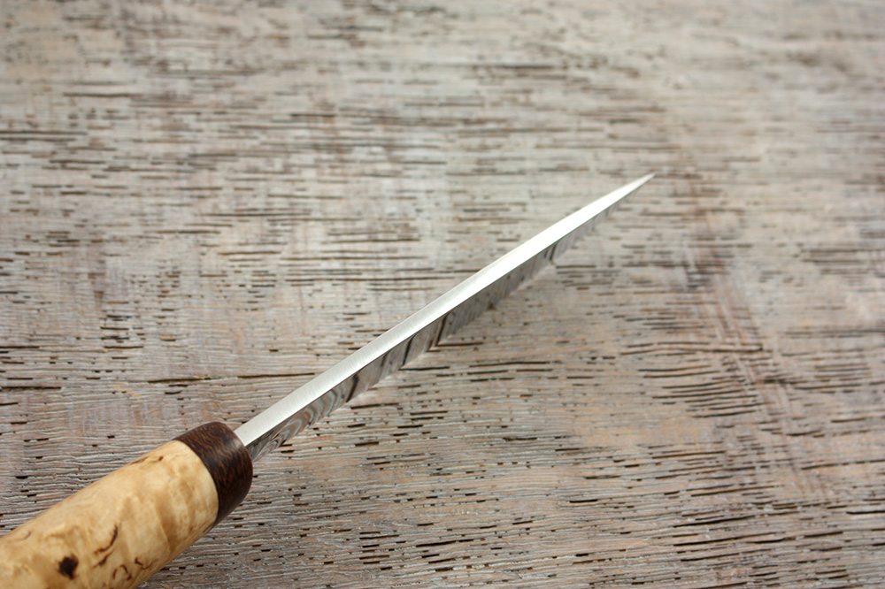 Нож АиР "Пилигрим" карельская береза, алюминий 95х18, Златоуст