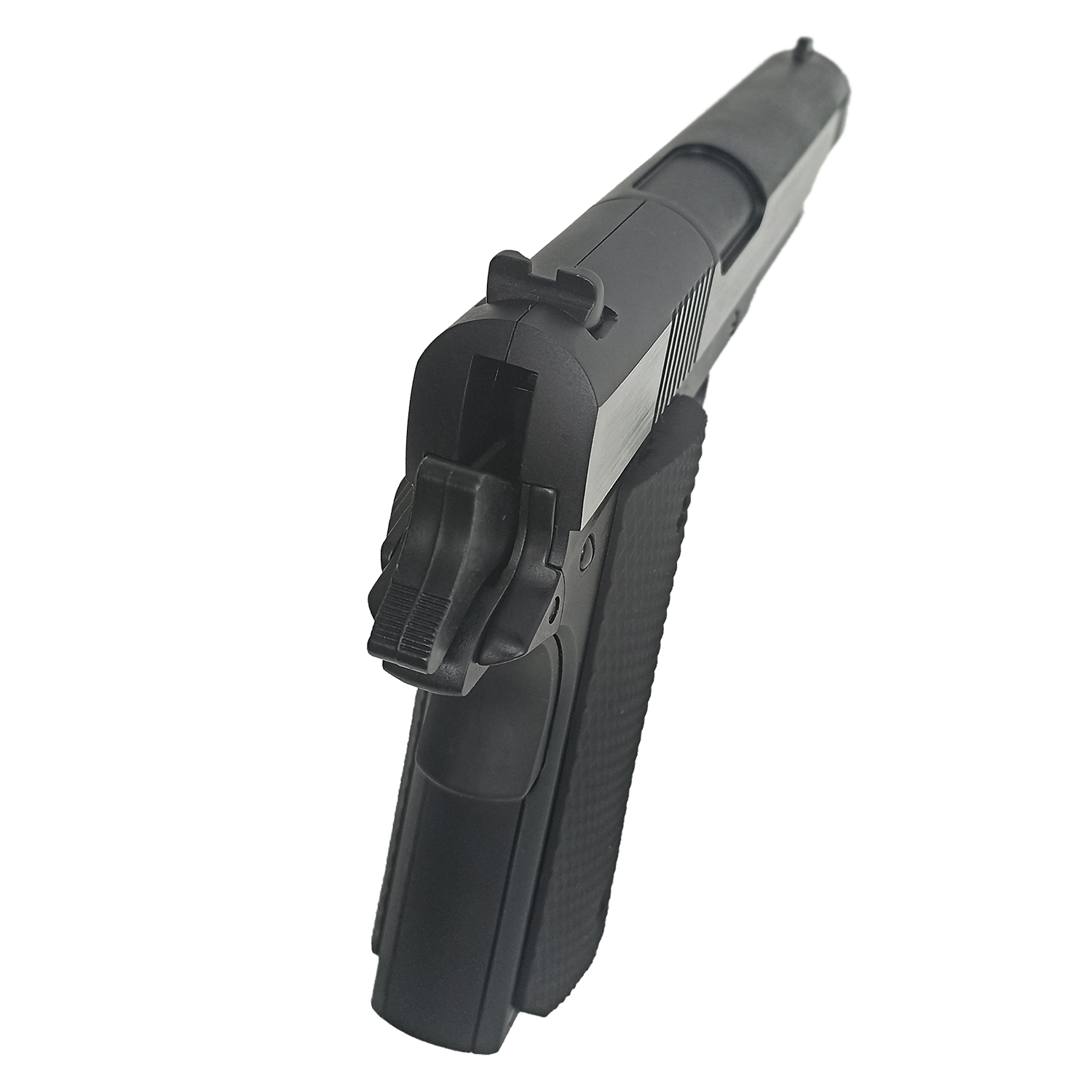 Пистолет пневматический Umarex Colt Government 1911 A1 (хром с чёрными пластиковыми накладками)