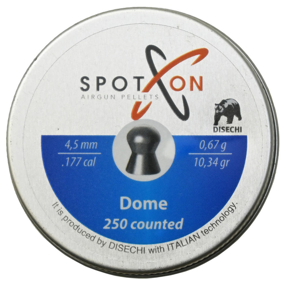 Пуля пневматические SPOTON Dome 4,5 мм, 0,67 гр. (250 штук)