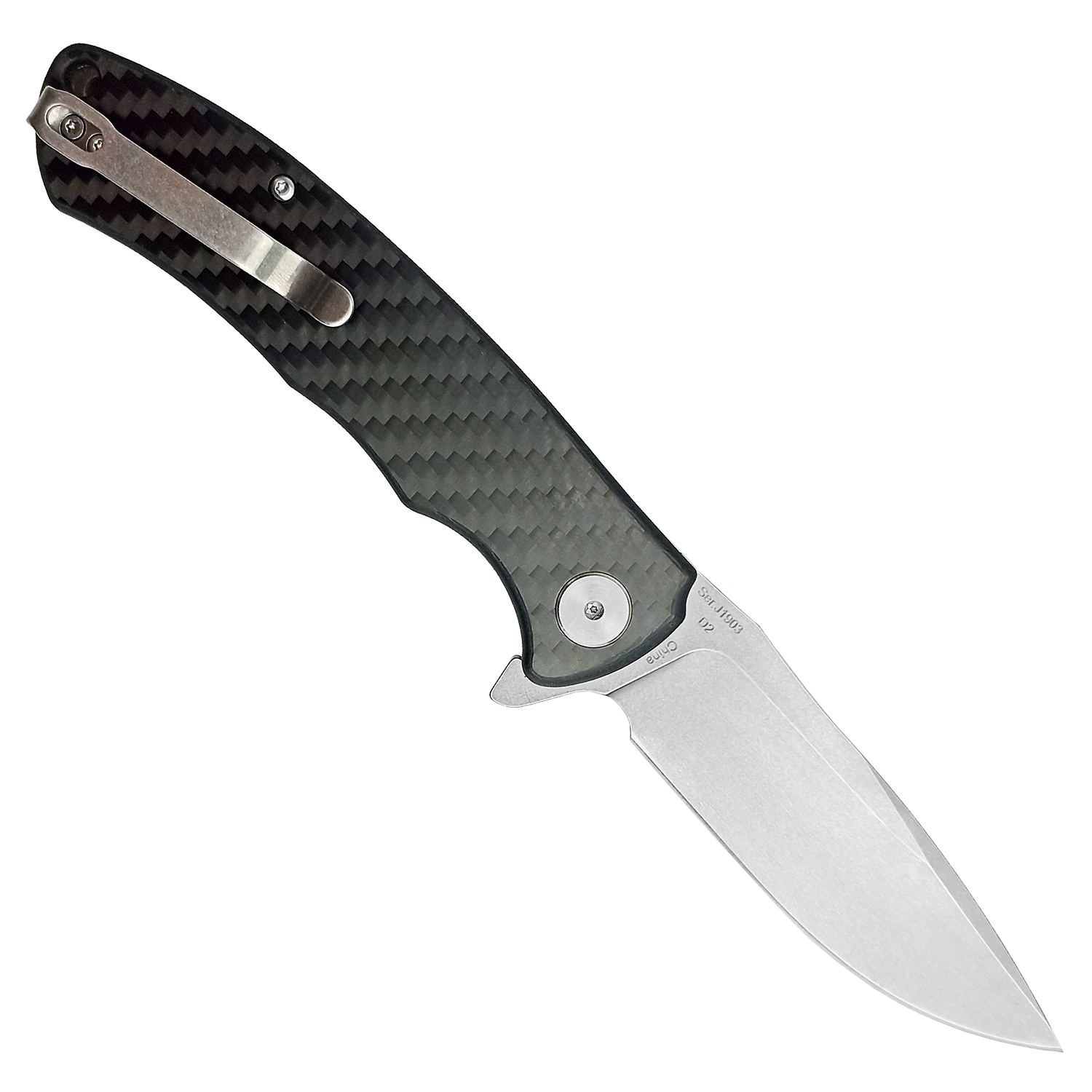 Нож CJRB Taiga J1903-CF, рукоять карбон, AR-RPM9