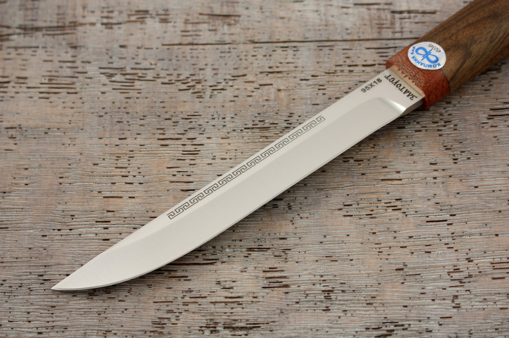 Нож АиР "Бурятский малый" дерево, 95х18, Златоуст