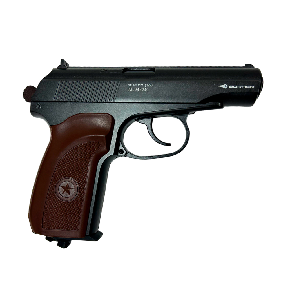 Пистолет пневматический BORNER ПМ49 (Blowback), калибр 4,5 мм
