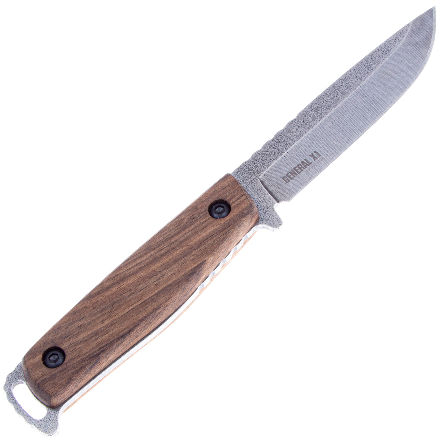 Нож GENERAL X1 420HC SW WH LS (рукоять орех, ножны кожа)