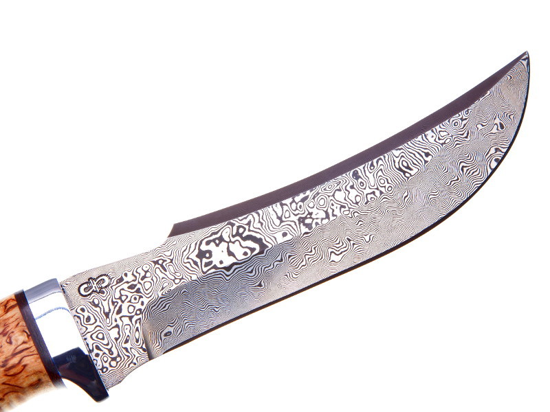 Нож АиР "Клык" карельская береза, алюминий, ZD 0803, Златоуст