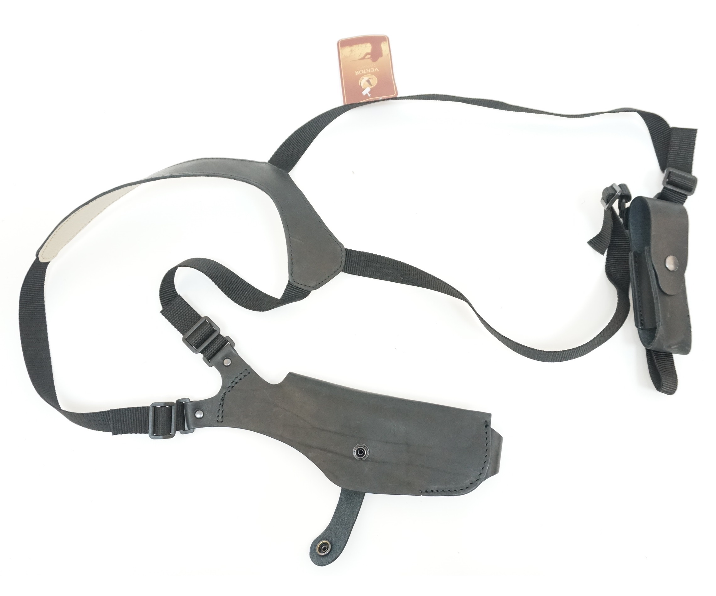 Кобура VEKTOR плечевая из натуральной кожи для пистолета Ярыгина и Грандпауэр