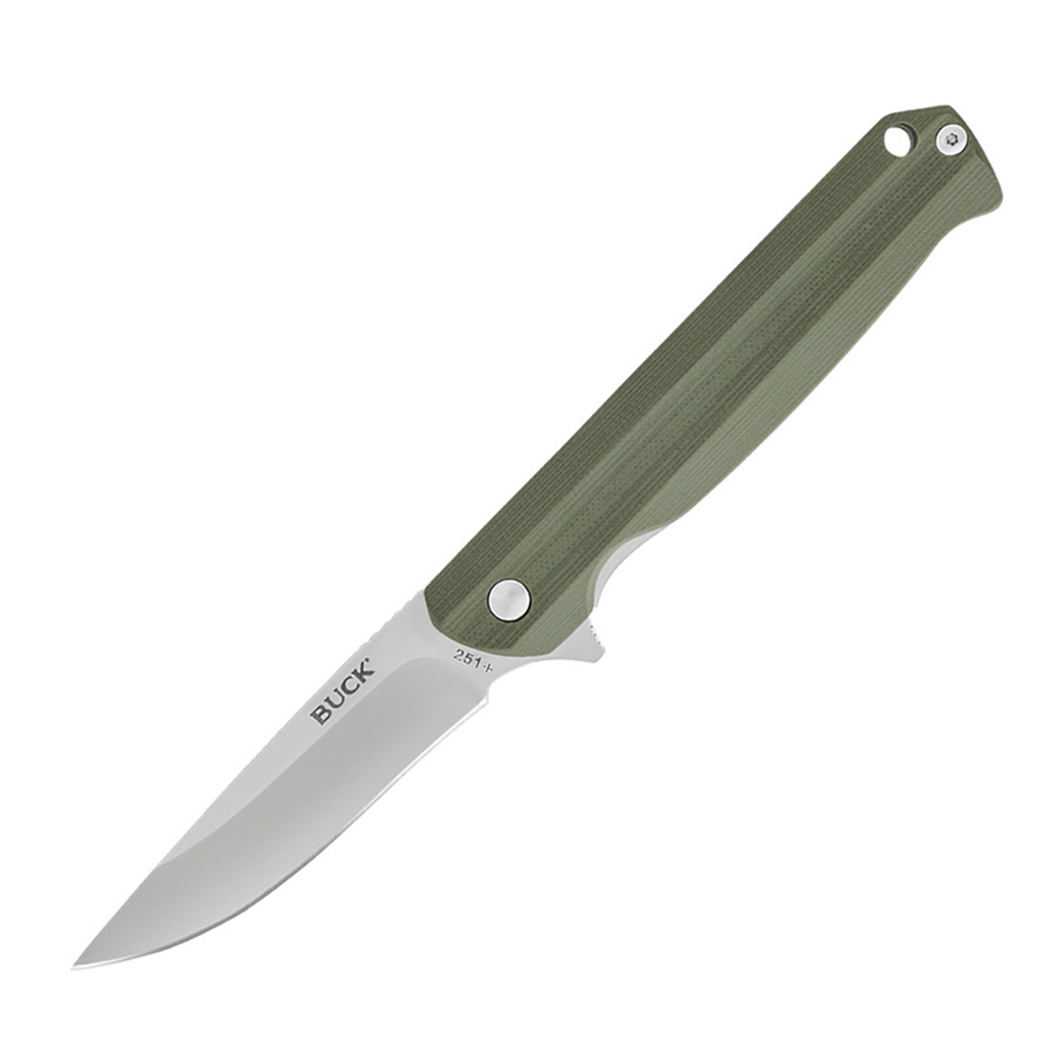 Нож Buck LANGFORD 0251GRS, рукоять зеленая, G10, 7Cr