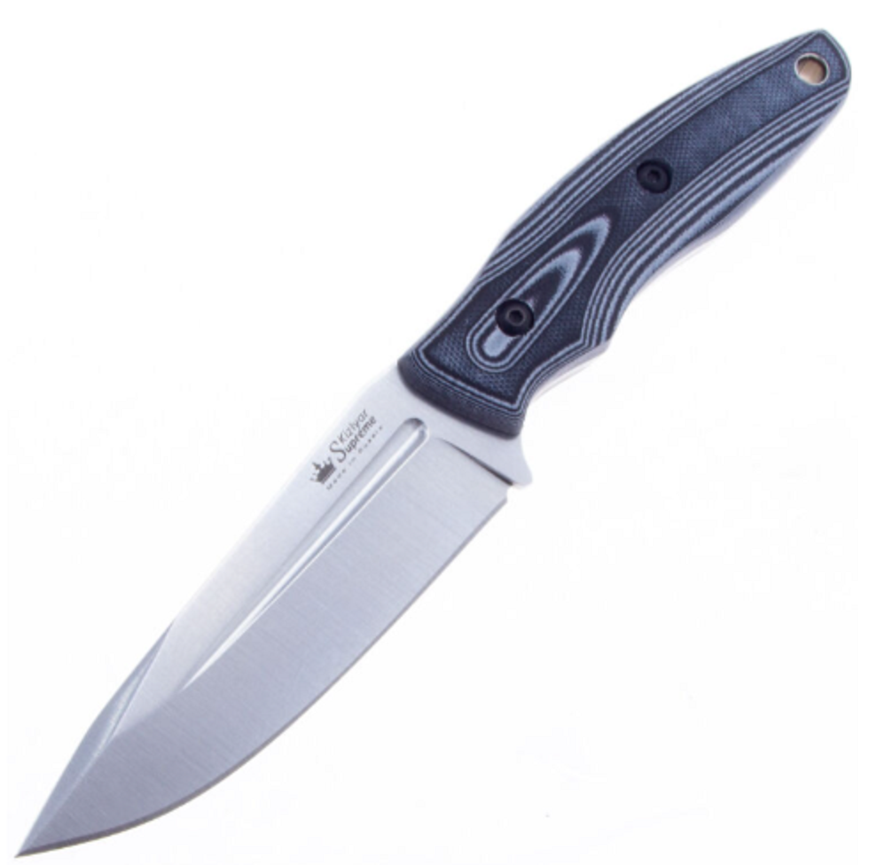 Нож CityHunter AUS-8 SW Stonewash, Black-White G10