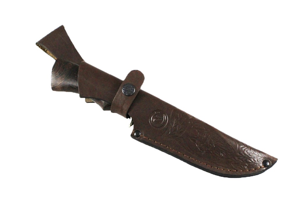 Нож Семина "Варяг" кованая сталь, 95х18, венге, литье, гравировка
