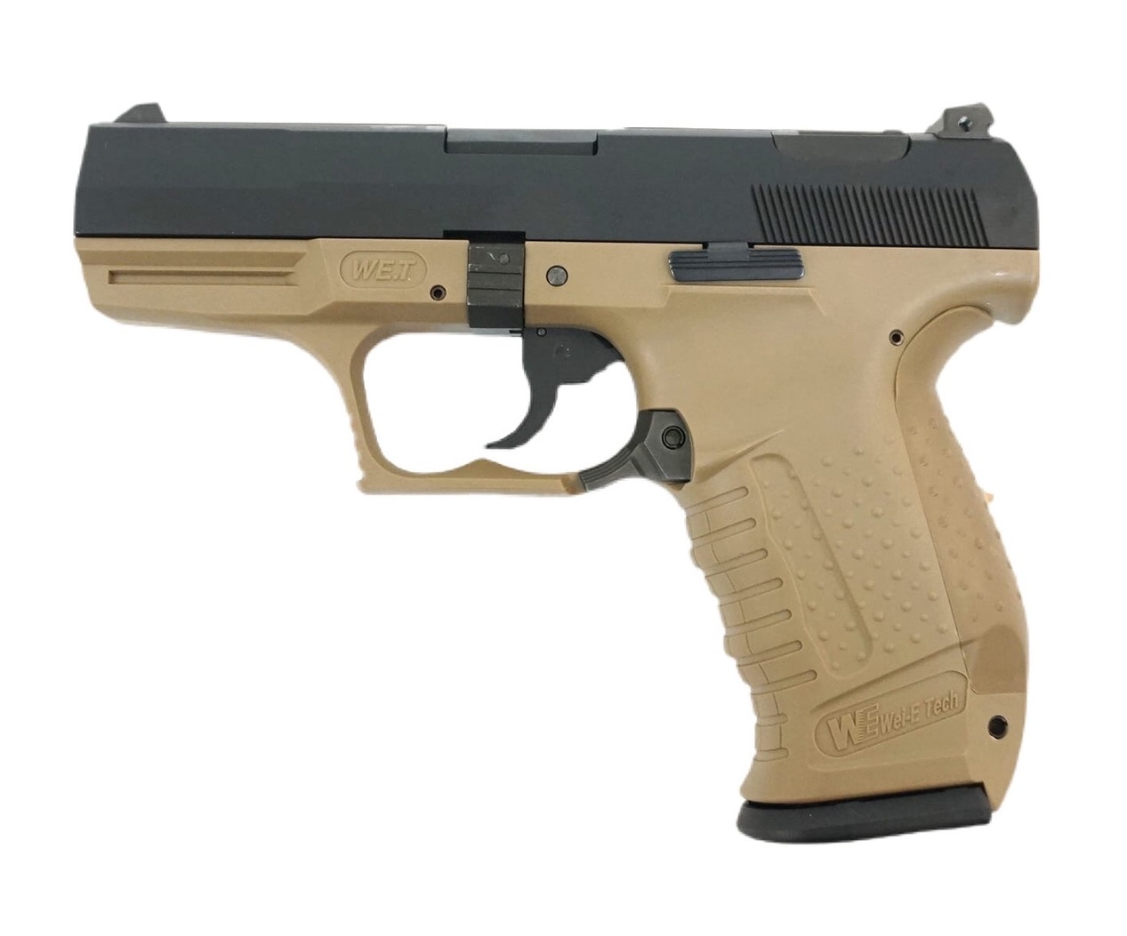 Пистолет страйкбольный (WE) WALTHER P99 GBB, металл, WE-PX001 - TAN