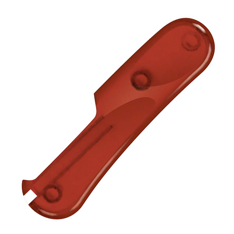 Задняя накладка для ножей Victorinox 85 мм, пластиковая, полупрозрачная красная