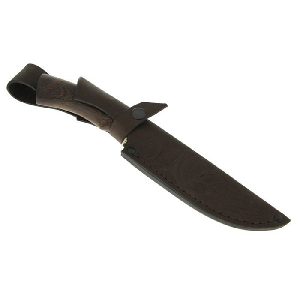 Нож Семина "Скиф", кованая сталь 95х18, венге, литье, гравировка