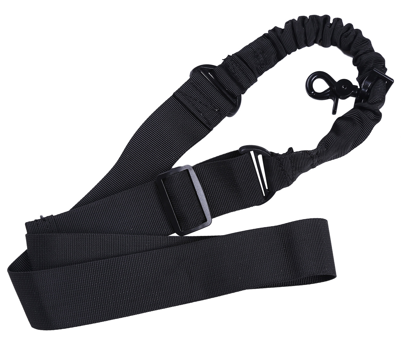 Ремень оружейный одноточечный Voenpro (черный, cordura, карабин)