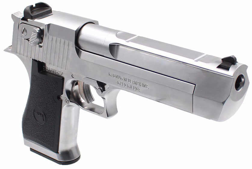 Пистолет страйкбольный (WE) DESERT EAGLE, металл, SILVER глянцевый WE-950507