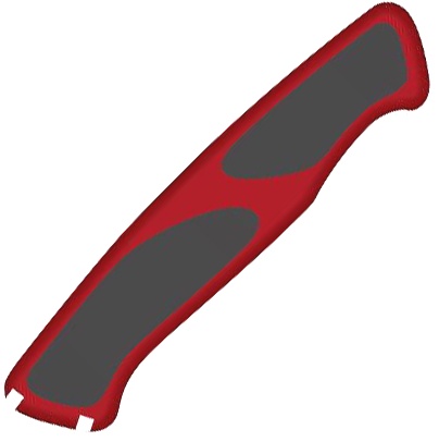 Задняя накладка для ножей Victorinox 130 мм, нейлон, красно-черная