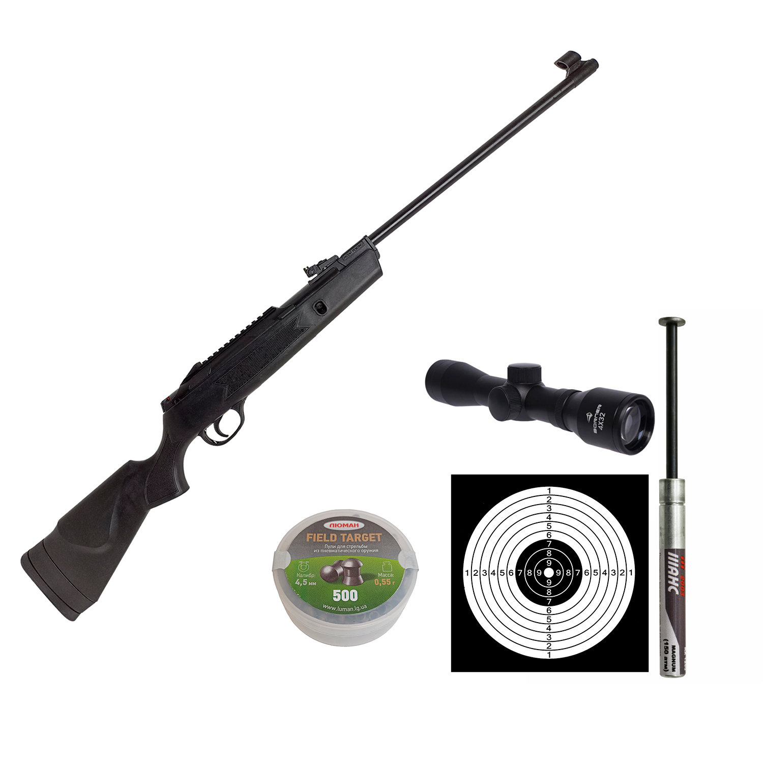 Винтовка пневматическая Hatsan Striker Alpha (базовый комплект)