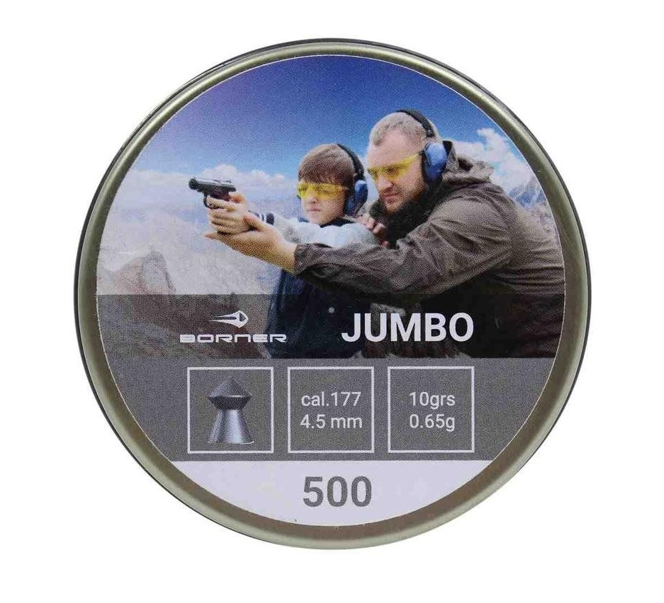 Пули пневматические Borner "Jumbo",  4,5 мм (500 шт.) 0,65 грамм