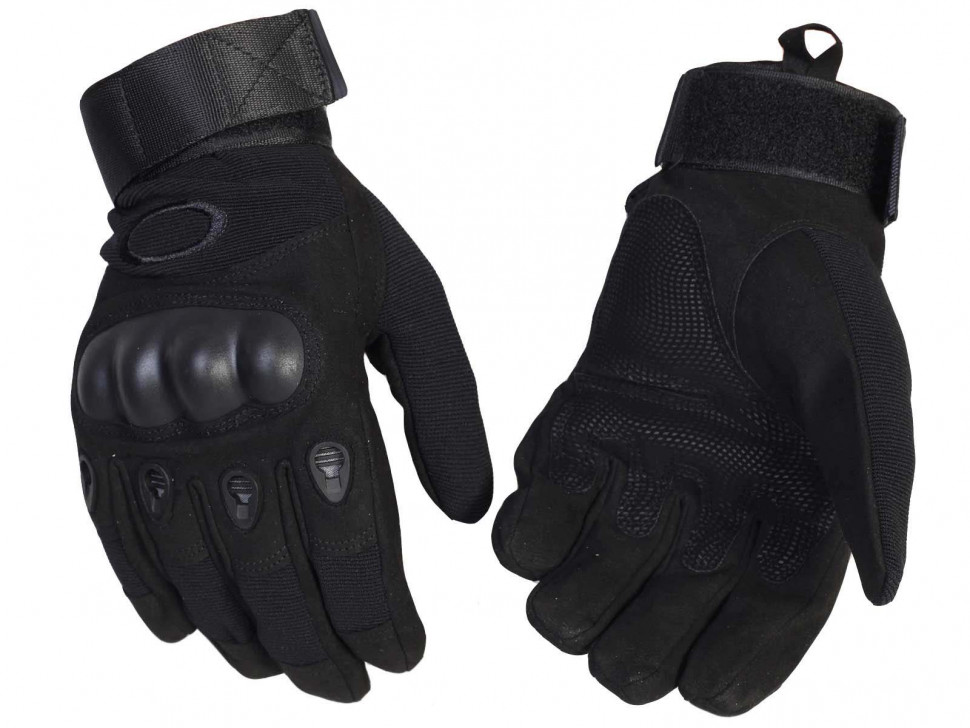 Перчатки реплика Oakley полнопалые с защитой костяшек, черные XXL