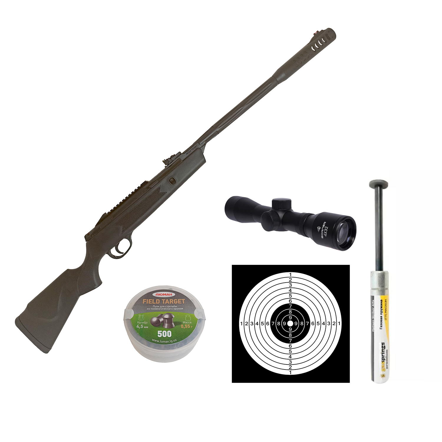 Винтовка пневматическая Hatsan Alpha (базовый комплект)