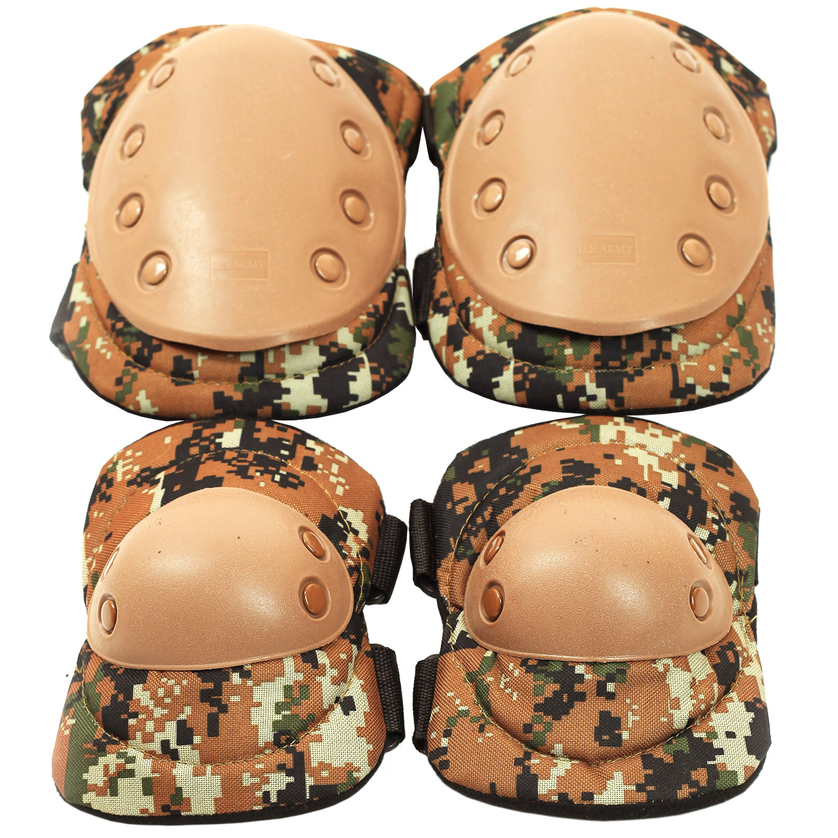 Комплект наколенники и налокотники Voenpro Digital Woodland