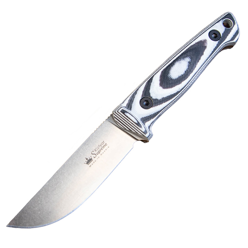Нож Nikki D2 SW (Stonewash, G10, кожаный чехол)