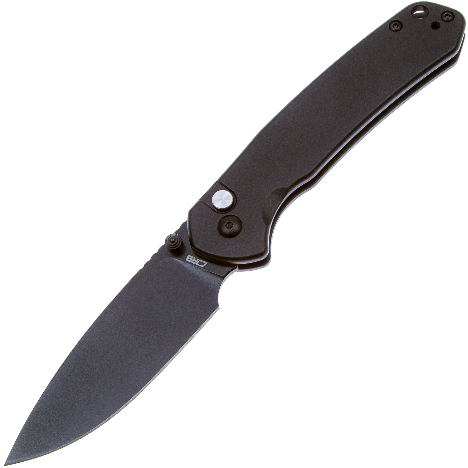 Нож CJRB Pyrite J1925-BST, рукоять черная сталь, черный AR-RPM9, PVD