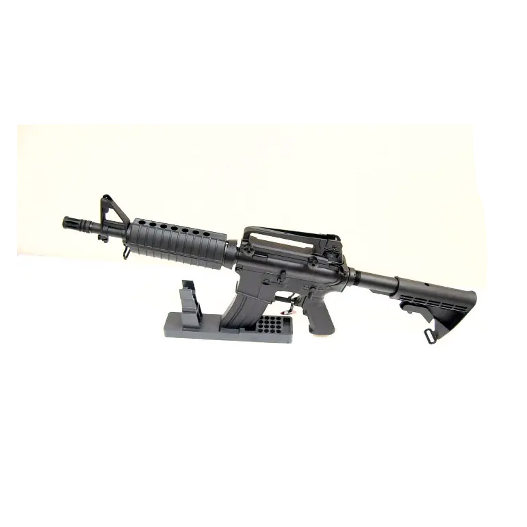 Автомат страйкбольный (Cyma) M933, металл, черныйпластик, складной приклад, ЗУ, АКБ - CM018