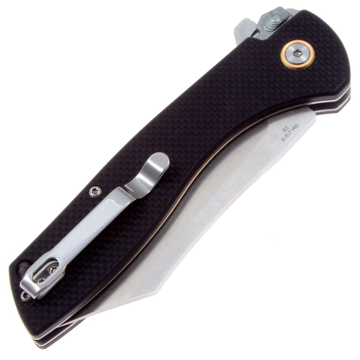 Нож CJRB Kicker J1915-BK, рукоять черная G10