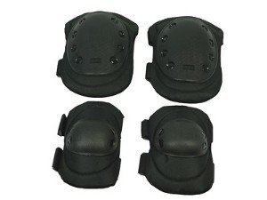 Комплект наколенники и налокотники Black AS-PG0022B