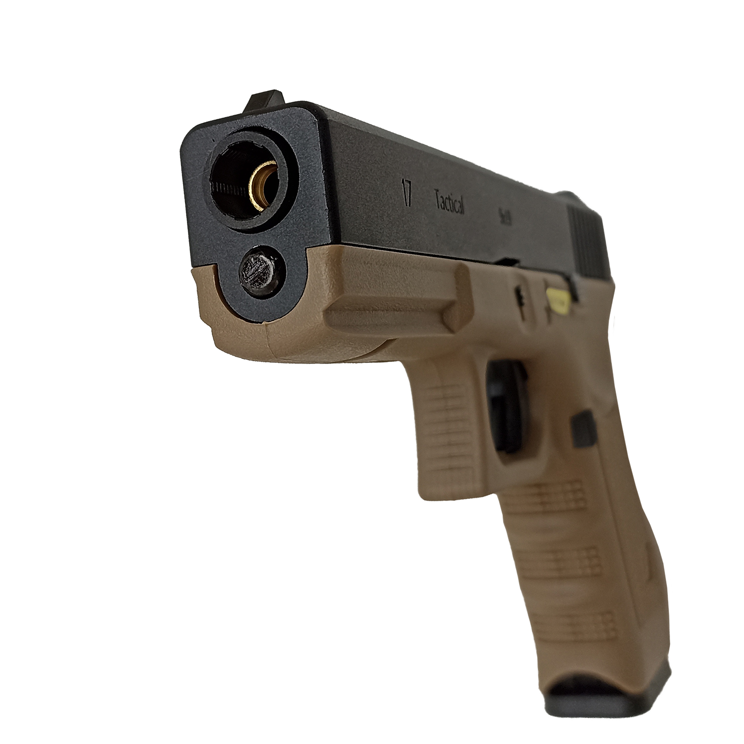 Пистолет страйкбольный WE Glock 17 Gen3, песочный, WE-G001A-TAN / GP616