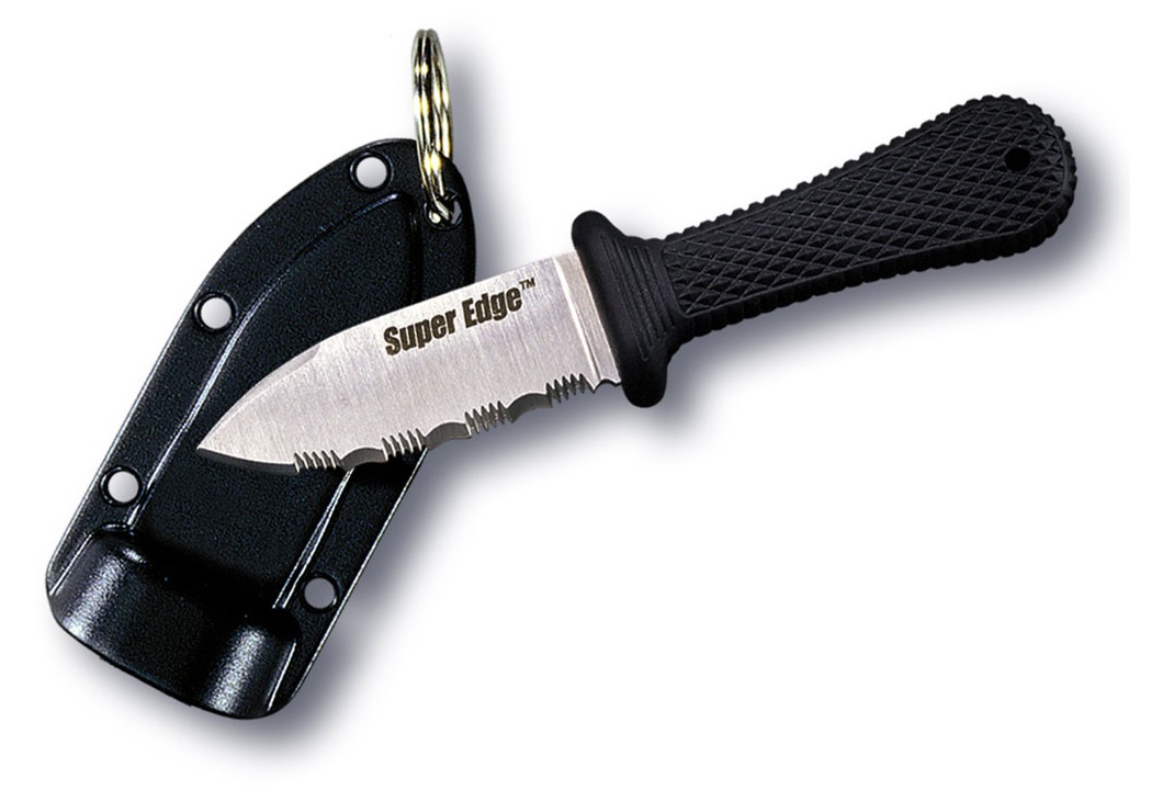 Нож ColdSteel "Super Edge" сталь AUS8A, серрейтор, рукоять кратон