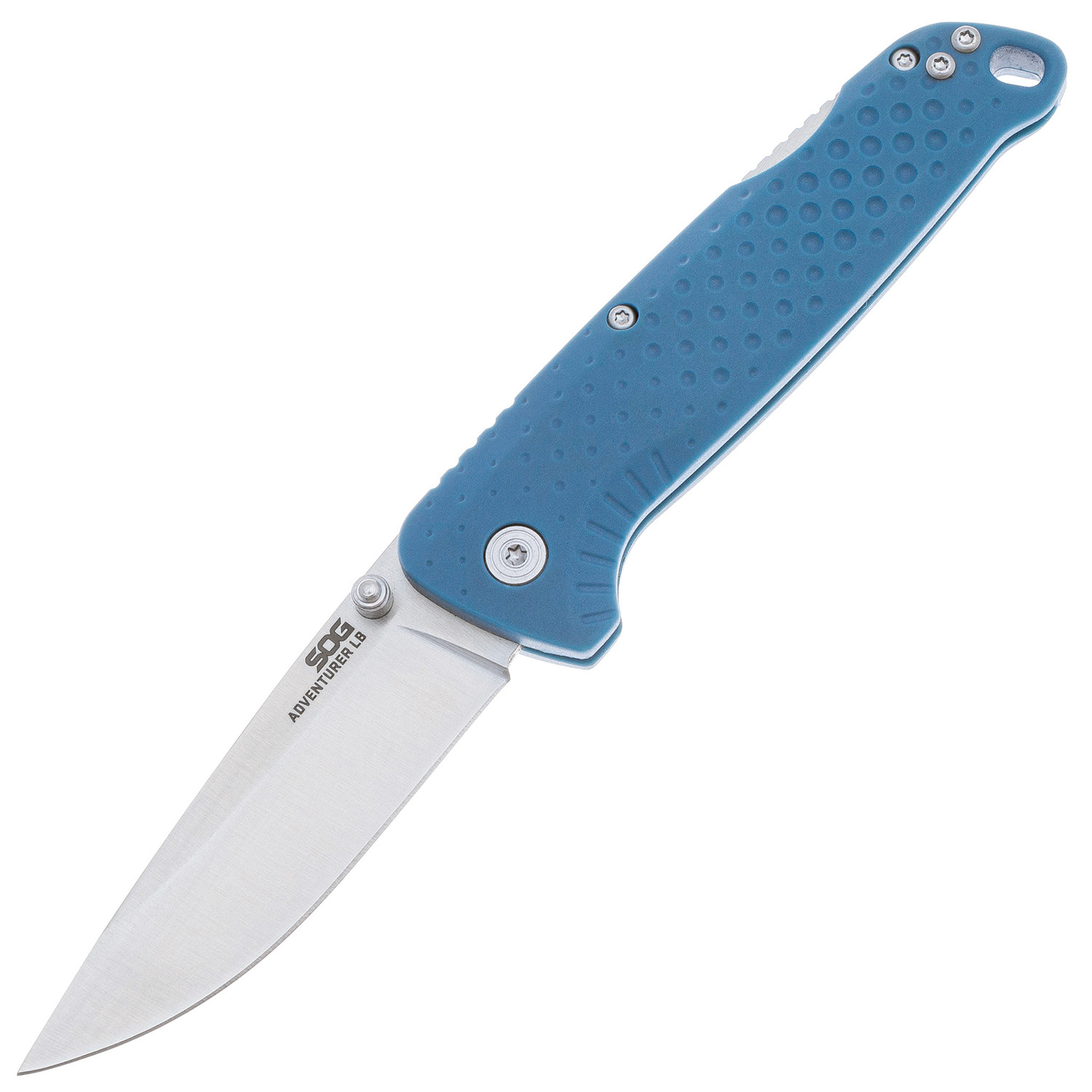 Нож складной SOG Adventurer LB, сталь 5Cr15MoV, синий GRN