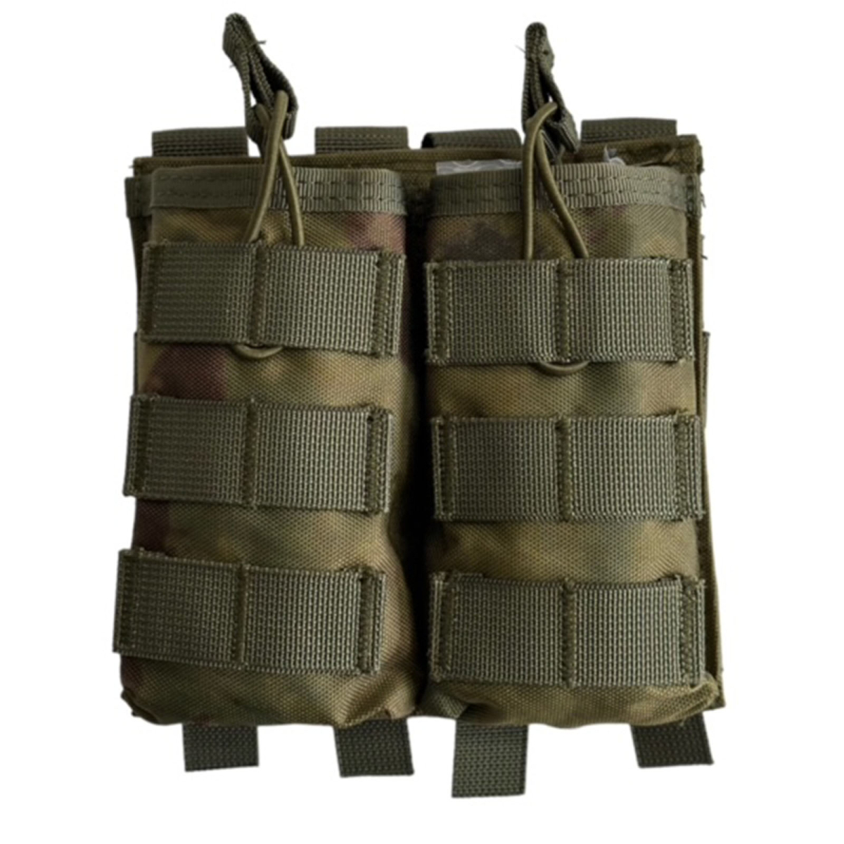 Подсумок Voenpro под 2 магазина AK/M серия с фиксатором, олива/мох