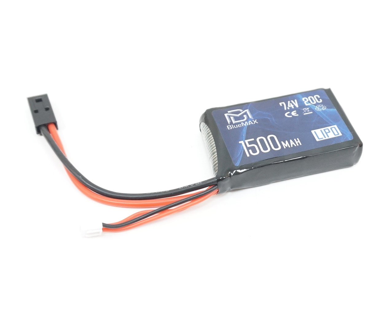 АКБ BlueMAX 1500mAh LiPO 7.4V 20C stick (PEQ/AN-15) 16x43x65mm