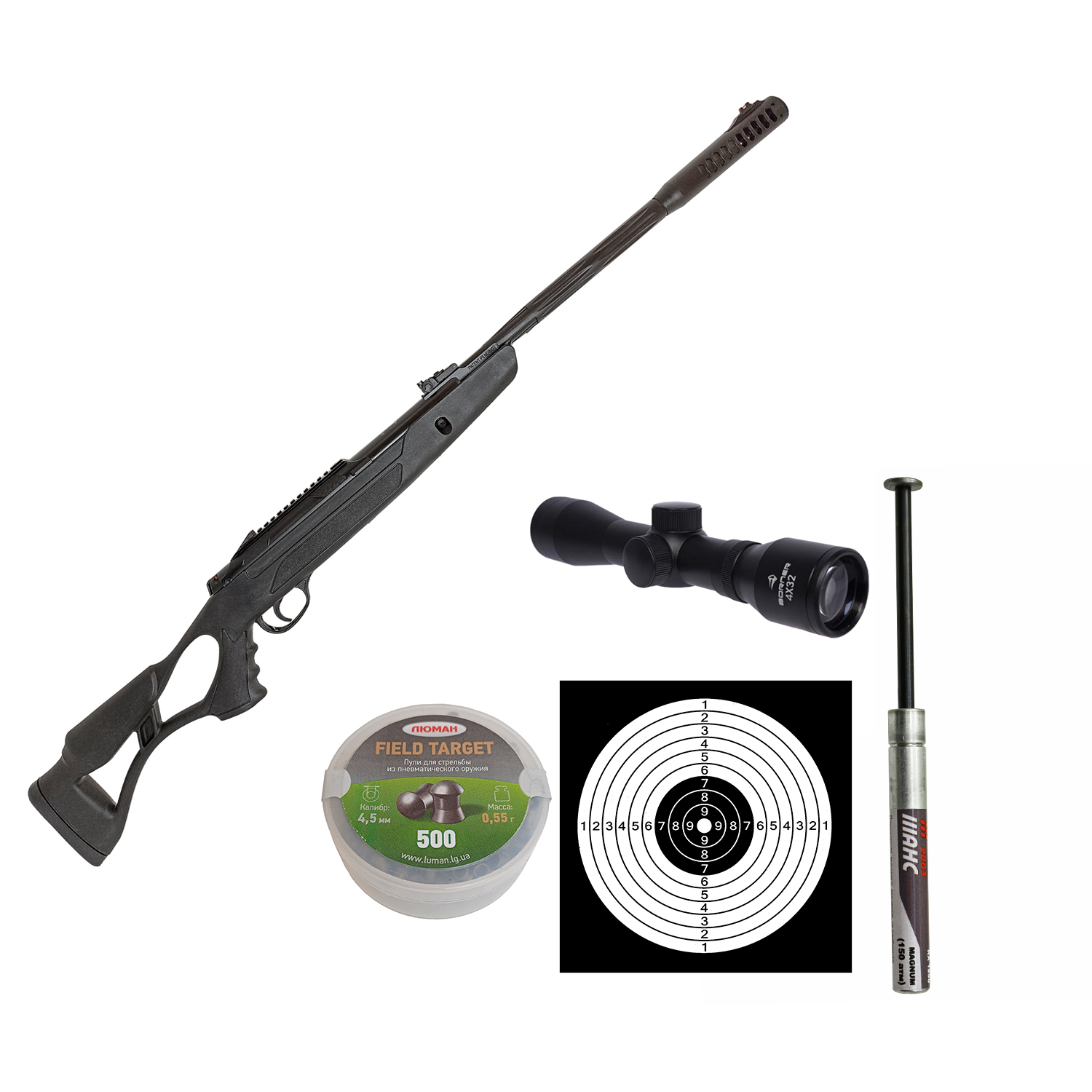 Винтовка пневматическая Hatsan AIRTACT ED (базовый комплект)