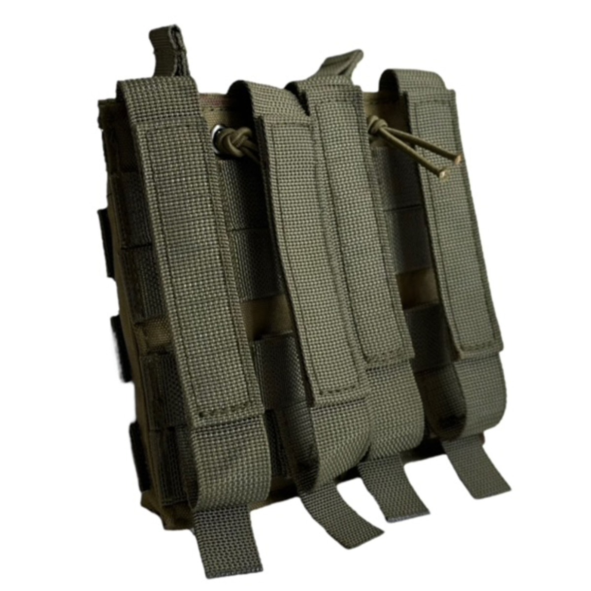 Подсумок Voenpro под 2 магазина AK/M серия с фиксатором, олива/мох