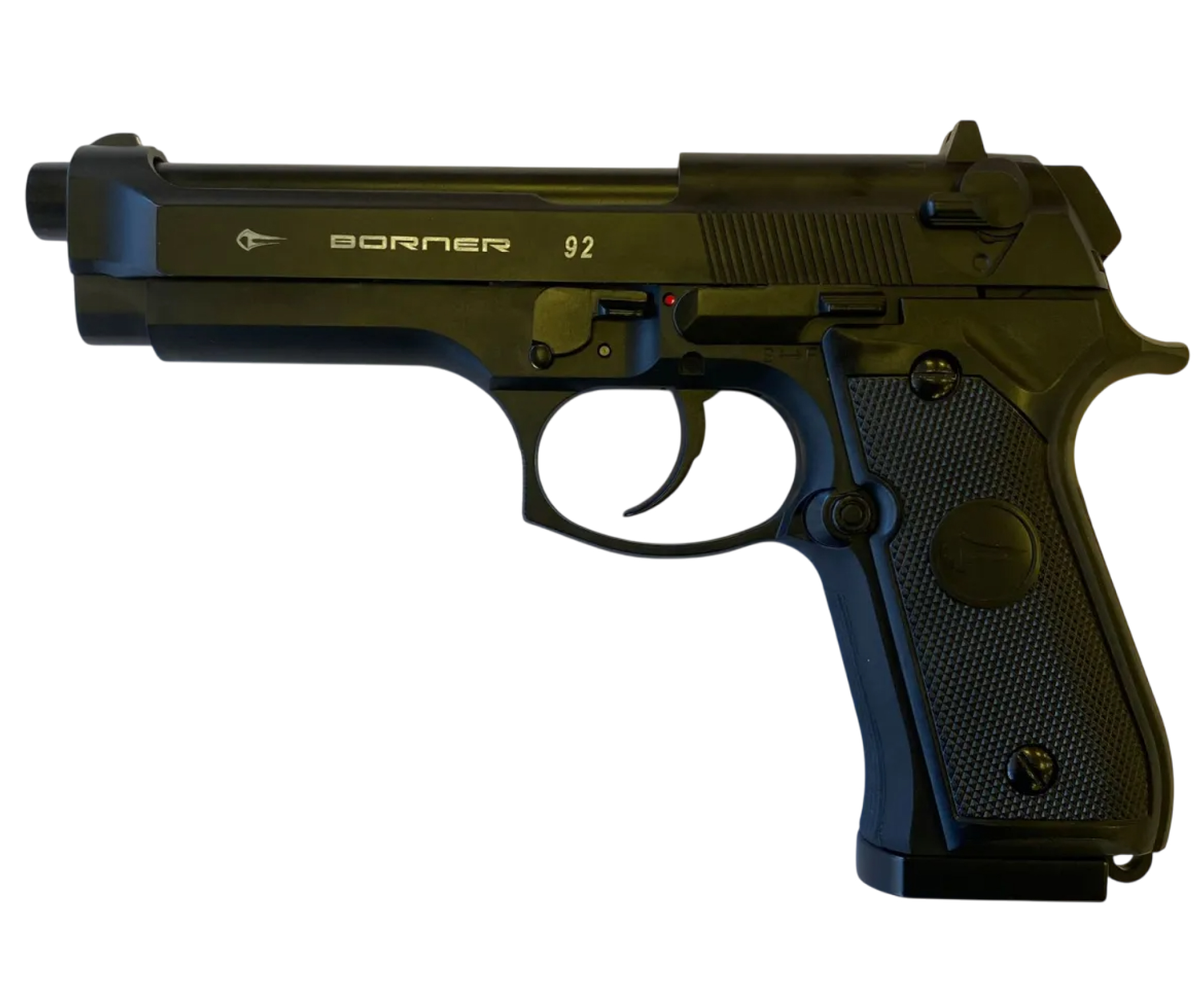 Пистолет пневматический Borner 92 Blowback (Beretta), шарики/пули