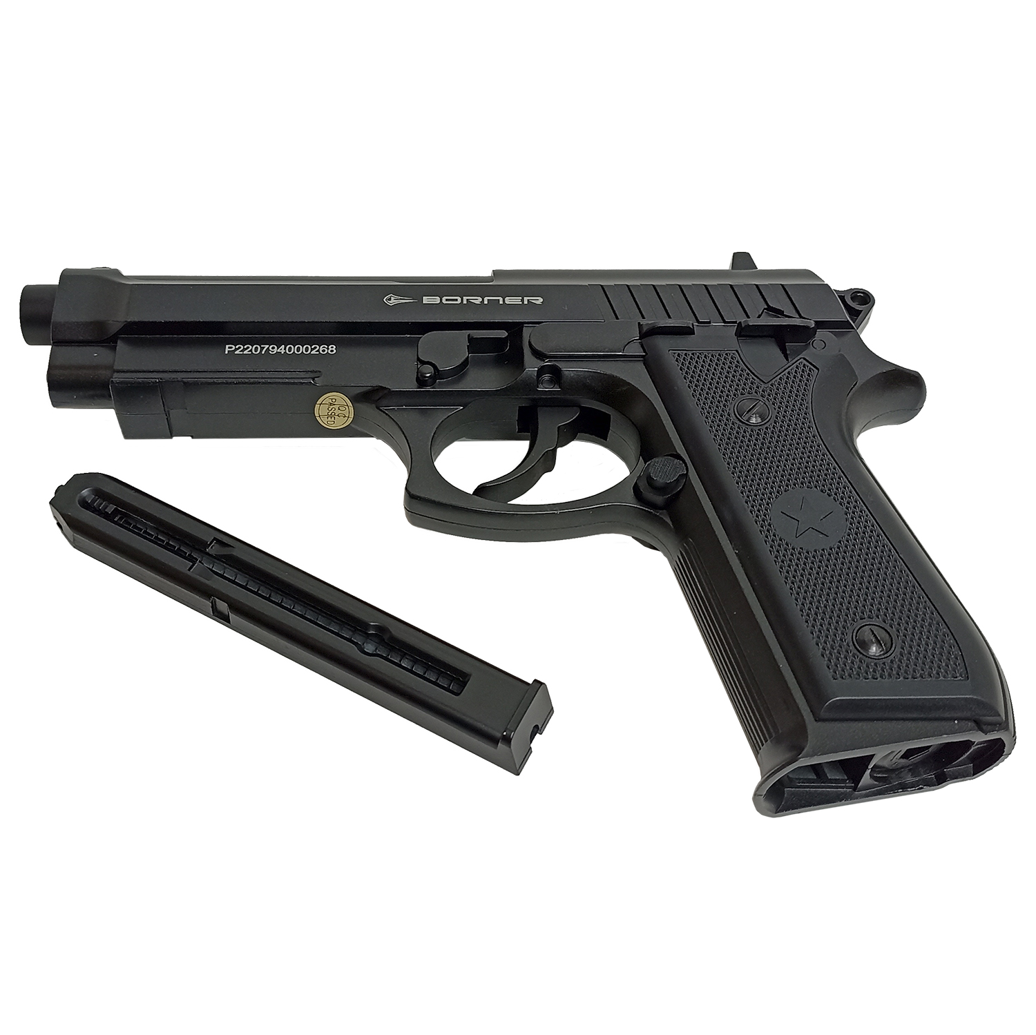 Пистолет пневматический Borner 92М, калибр 4,5 мм