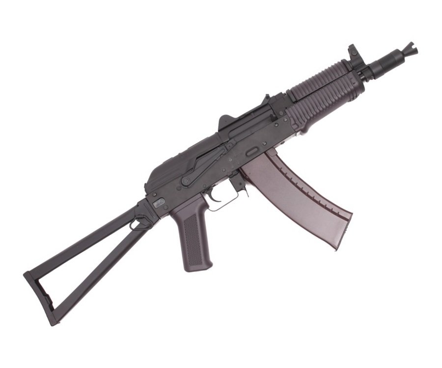 Автомат страйкбольный (Cyma) CM045, RKC-74У (АКС-74У), AEG, металл, черный пластик, ЗУ, АКБ