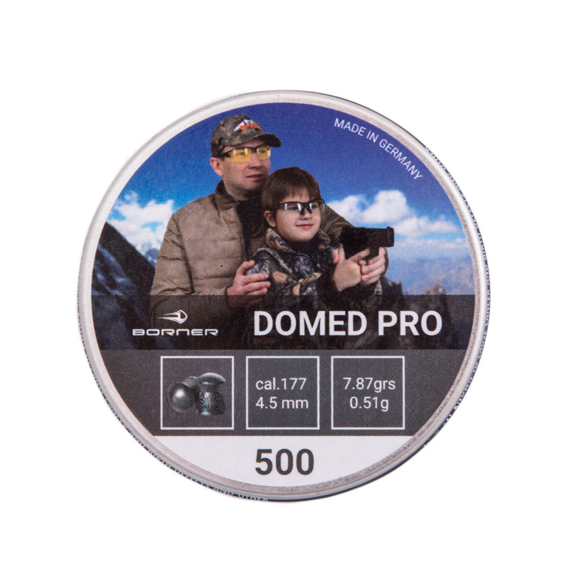 Пули пневматические "Borner Domed Pro" калибр 4,5 мм (500 штук) 0,51 гр.