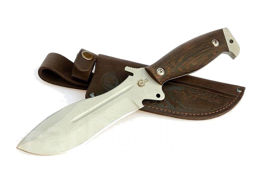 Нож "Кобра" ст.65х13 рукоять дерево, Семина