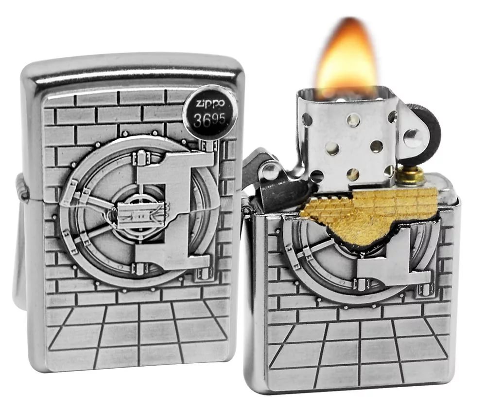 Зажигалка Zippo 29555 Safe with Gold Cash Surprise