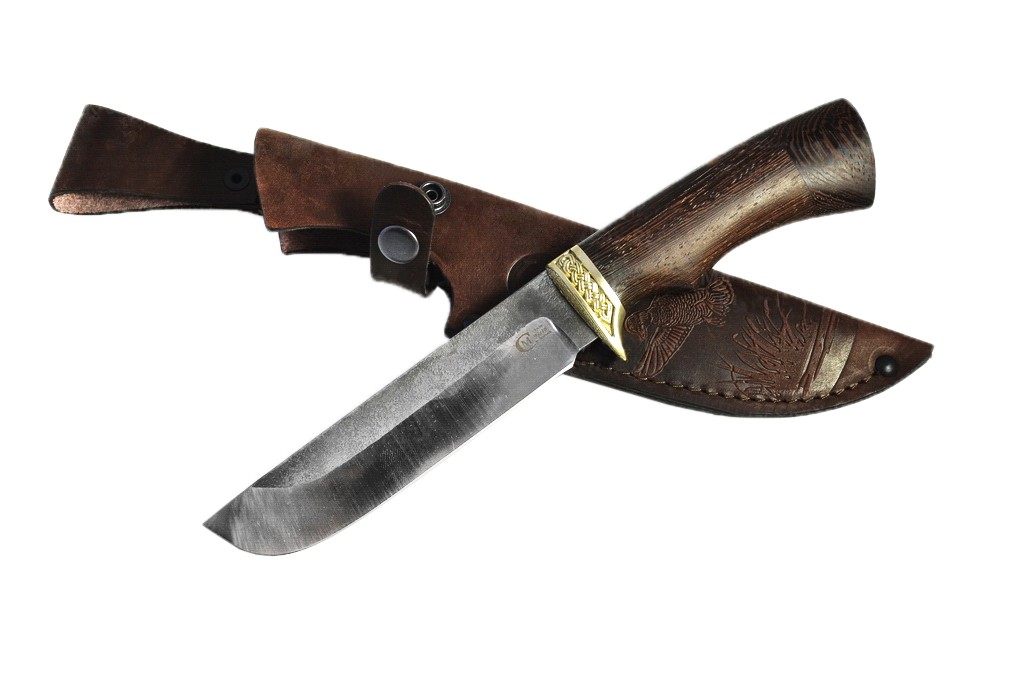 Нож Семина "Варяг" кованая сталь, 95х18, венге, литье, со следами ковки